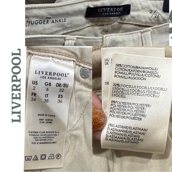 LIVERPOOLPIPER HUGGER ANKLE SKINNY Monterey Sand - Picture 8 of 9